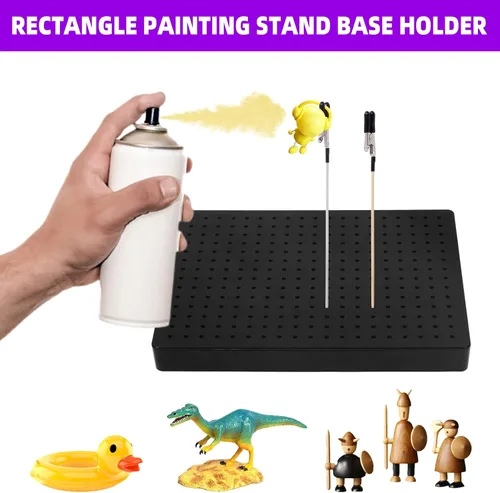 Miniatura 6 de Swpeet Soporte de base de pintura profesional de 37 piezas y compatible con Gundam Modeler, herramientas básicas con kit de palos de clip