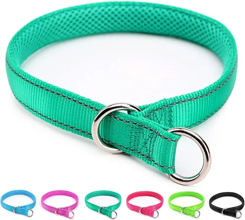 Miniatura 17 de Collar reflectante para perro, collar de perro con lazo para perros de 20 a 38 libras, collares de nailon con acolchado suave para entrenamiento