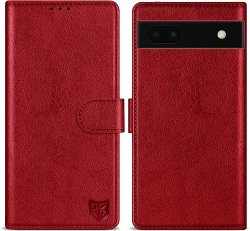 Miniatura 8 de ZZXX Funda tipo cartera para Google Pixel 6a con bloqueo RFID, ranura para tarjetas, función atril, cierre magnético, funda protectora de cuero