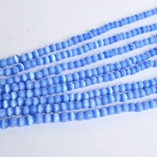 Miniatura 3 de Hilo completo de turquesa azul natural aprox. 80.00 quilates de cuentas redondas hebra azul turquesa, Gema, turquesa (Hue Enhanced Turquoise)