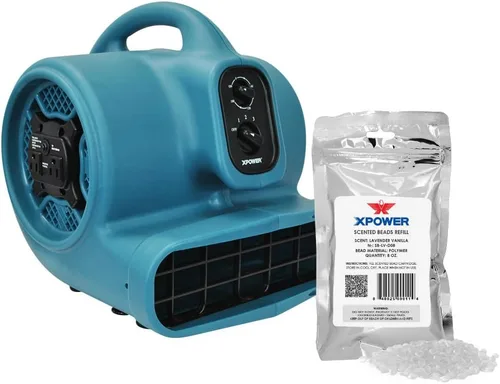 Miniatura 10 de XPower p-450at Freshen Aire 1/3 HP perfumado Ambientador de aire mover con Daisy Chain, temporizador y abalorio Refill, 1