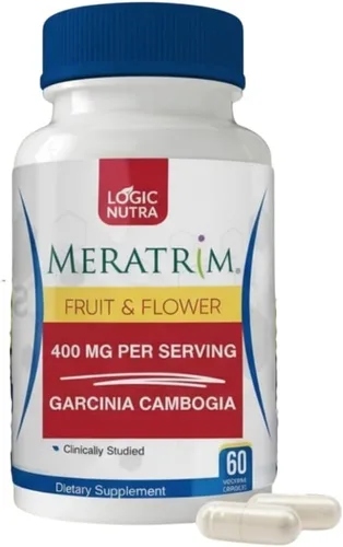 Meratrim Proprietary Blend 400 mg - Extracto de Garcinia Mangostana (corteza de fruta) - Sin estimulantes - 60 cápsulas vegetales