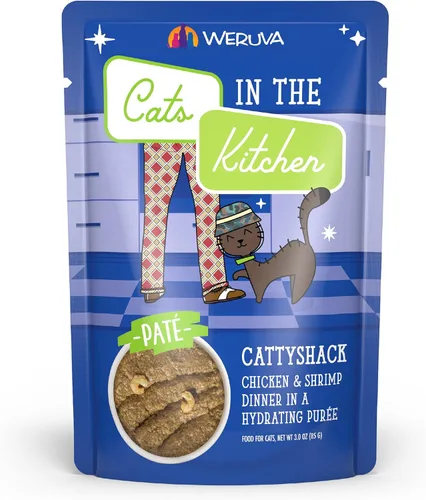 Miniatura 12 de Weruva Cats in The Kitchen Slide N' Serve - Bolsas de comida húmeda natural para gatos, Cat Times at Fridgemont, bolsa de 3 onzas (paquete de 12)