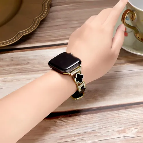 Miniatura 2 de Correa de cuero compatible con Apple Watch para mujeres de 38 mm, 40 mm, 41 mm, 42 mm, Series 10, 9, 8, SE, 7, 6, 5, 4, 3, 2, 1