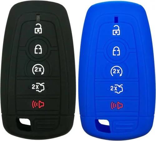 Miniatura 11 de 2 piezas Coolbestda Funda protectora completa para llavero remoto para Ford Bronco Mustang Fusion Raptor F250 F350 F450 F550 Edge Explorer