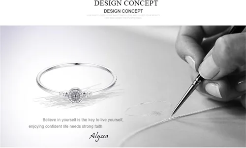Miniatura 6 de BISAER Pulsera de plata de ley con cierre de dije para abalorios con piedras preciosas de zafiro, tapón de bloqueo de clip de ojo malvado