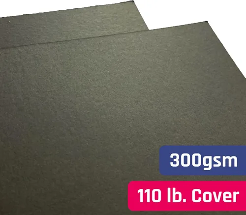 Miniatura 3 de 20 hojas, cartulina negra pesada - 8.5 x 11 pulgadas, 110 libras (300 g/m²)
