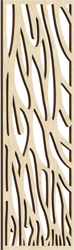 Miniatura 92 de 9 3/8"W x 24 3/8"H x 1/4"T Bristol Decorativos Paneles de Pared de Madera Calado, Cereza