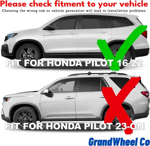 Miniatura 2 de Deflectores de ventana tintados ahumados con cinta adhesiva para ventana lateral, deflectores de lluvia compatibles con Honda Pilot 2016-2022 - 4