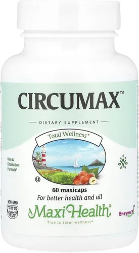 Maxi Health CircuMax - Suplementos de circulación sanguínea de alta potencia con castaño de indias y escoba de carnicero - Venas varicosas, alivio