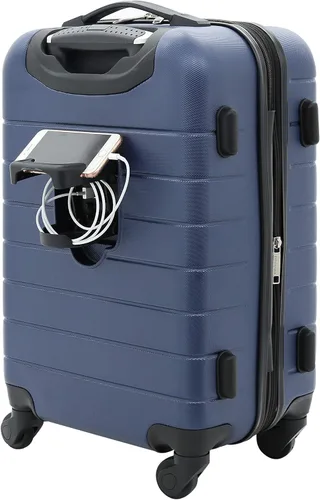 Miniatura 3 de Wrangler - Juego de piezas de equipaje inteligente con portavasos y puerto USB, Azul marino