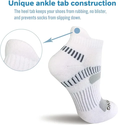 Miniatura 3 de BERING Calcetines deportivos para correr al tobillo para mujer (6 pares)