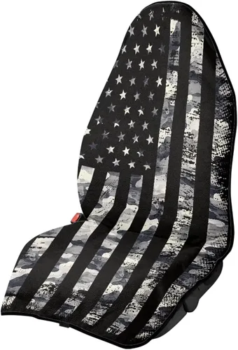 Miniatura 49 de Fundas de Asiento de Coche con Diseño de Sudadera de Girasol y Bandera Estadounidense para Coche, Camión, SUVs, Protector de Asiento Impermeable