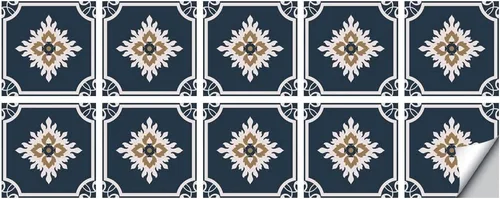 Miniatura 12 de 10 hojas de calcomanías para azulejos de 6 x 6 pulgadas, vinilo impermeable para cocina, baño, ducha, decoración de pared
