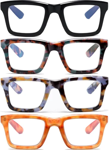 Miniatura 2 de Reading Glasses for Women Men Blue Light Blocking Readers 4 mezcla