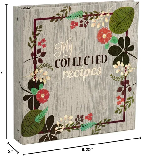 Miniatura 8 de Libro de cocina con tarjetas de recetas Meadowsweet Kitchens con diseño de flores vintage (revestido de tela)
