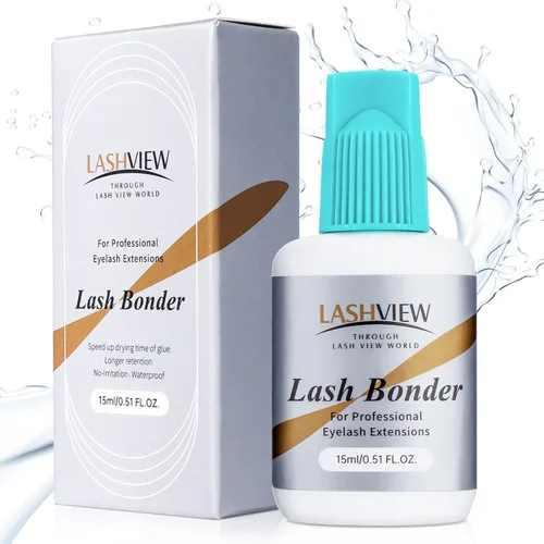 LASHVIEW Sellador de pestañas para extensión de pestañas, sellador de pestañas, acelerador de pegamento, súper sellador de mayor retención, baja