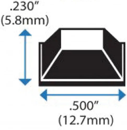 Miniatura 7 de Pies de goma transparente (paquete de 50) almohadillas autoadhesivas para parachoques, fabricadas en Estados Unidos, parachoques cuadrados adhesivos