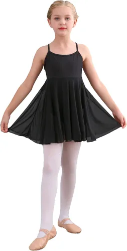 Stelle - Vestido de bailarina para niña, con leotardo, estilo canesú, para gimnasia o ballet (para niñas pequeñas y grandes)