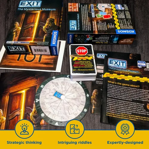 Miniatura 7 de Exit: The Mysterious Museum Exit: The Game - Un juego de Kosmos Experiencia de Escape Room en casa para 1 a 4 jugadores, mayores de 10 años