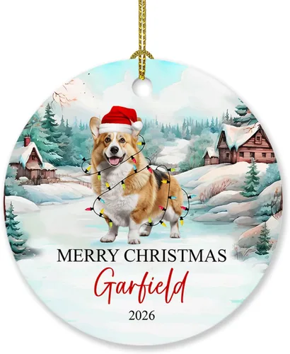 Miniatura 14 de Adorno de perro de Alaskan Malamute personalizado, árbol de Navidad, adorno de perro de Malamute de Alaska, regalos para amantes de los perros