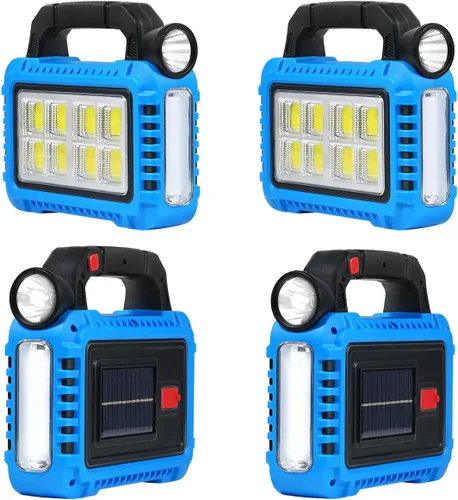 Miniatura 8 de TANSOREN Linterna de camping accesorios esenciales para engranajes de luces solares, linterna LED para cortes de energía, luces recargables