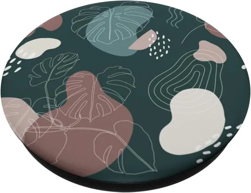 Miniatura 2 de PopGrip botánico de hojas de Monstera botánico de selva tropical, verde, moderno, color verde