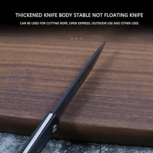 Miniatura 4 de Creative AK Cuchillo plegable portátil, cuchillo plegable de alto carbono de 5.9 pulgadas para exteriores, senderismo, camping, regalo para hombre