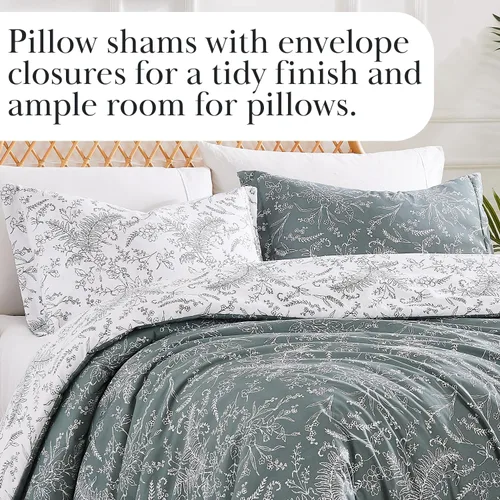 Miniatura 6 de Southshore Fine Living, Inc. Colección Boho Paisley – Juego de edredón Twin XL, ropa de cama premium para dormitorio, ligero alternativo al plumón