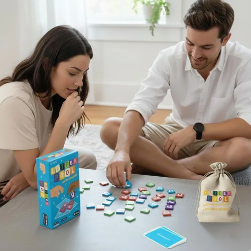 Miniatura 6 de Letterpool: Juegos de mesa para 2 a 6 jugadores para adultos, familia, adolescentes, trivias, mezcla de juegos de palabras y cartas, divertidos
