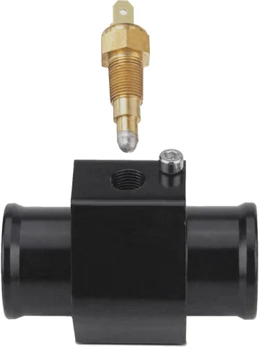 Miniatura 4 de Adaptador de acoplamiento de extremo de manguera de agua en línea para radiador de motor, 1/8" pulgada NPT, kit de cableado de termostato de puesta