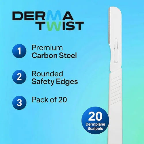 Miniatura 5 de DermaTwist 14R Dermaplane Razor for Women Face –Sterile Dermaplane Scalpels Facial Razors for Women Face Dermaplaning Professional Face Shaver