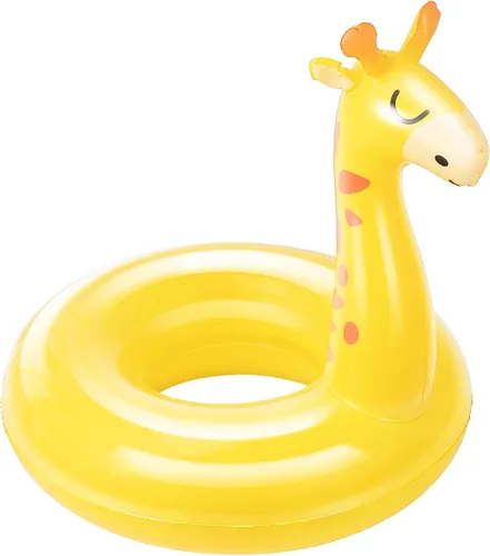 Miniatura 10 de Moko Anillos de natación inflables, flotadores de piscina, tubos de natación, anillos de forma redonda, lindo diseño de dibujos animados, playa, Rosa