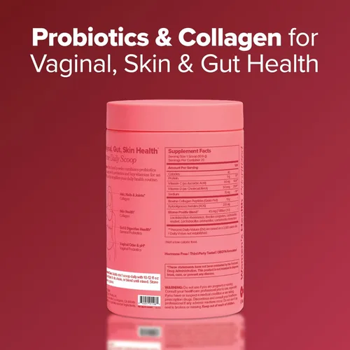 Miniatura 9 de URO - Probiótico + péptidos de colágeno en polvo para mujer, salud vaginal, de la piel y del intestino en una cucharada diaria, con péptidos