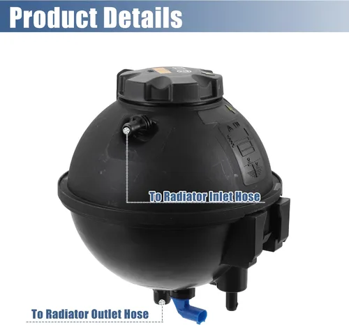 Miniatura 5 de X AUTOHAUX Tanque de depósito de radiador de refrigerante 17138616418 Botella de expansión de desbordamiento de refrigerante con tapa y sensor