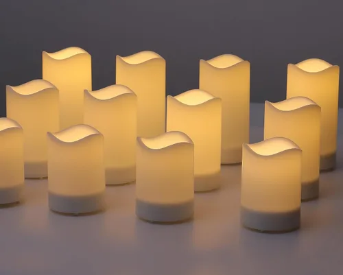 Miniatura 6 de Vela solar, pilar sin llama parpadeante impermeable para exteriores, velas electrónicas LED con sensor de luz integrado, temporizador inteligente