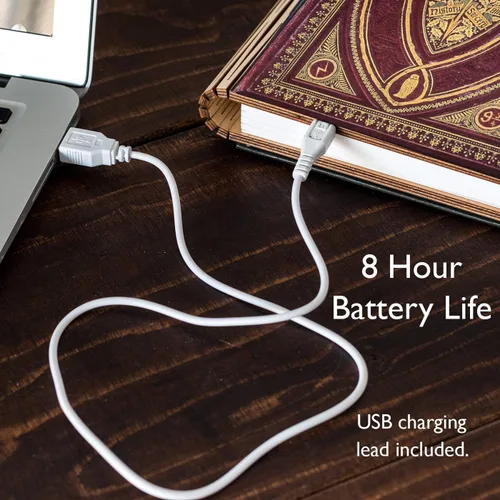 Miniatura 7 de KleverCase Harry Potter - Lámpara de lectura plegable de 360 grados con temática de hechizos, luz nocturna, escritorio, mesita de noche o luz