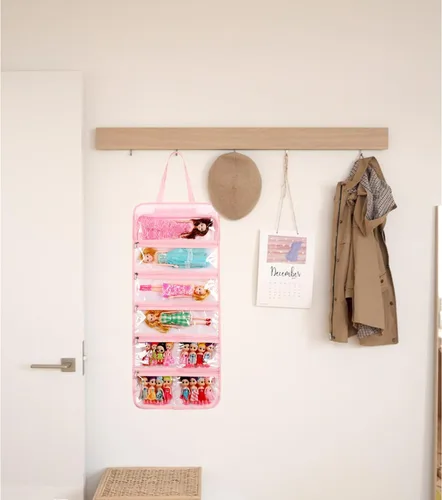 Miniatura 3 de Bolsa de Almacenamiento para Muñecas de Juguete, Estuche de Transporte Compatible con LOL Surprise Toys Dolls Omg, Organizador Colgante Bolsa