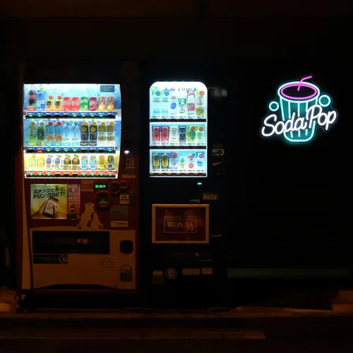 Miniatura 6 de Letrero de Neón de Refresco, Luces de Neón de Bebidas Regulables, Letreros LED de Taza de Bebidas para Pared, Letrero de Negocio, Letrero Luminoso