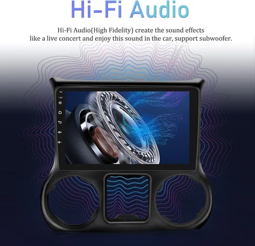 Miniatura 5 de Android 13 Radio de coche para Jeep Wrangler 2015 2016 2017 con Carplay y Android Auto 10.1 pulgadas pantalla táctil estéreo de coche con cámara