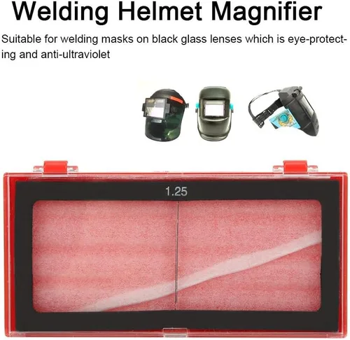 Miniatura 2 de Lente de lupa de casco de soldadura 0.75/1.25/1.75/2.25 Dioptría lente tramposo para protección ocular Corte de plasma de soldadura por arco (1.25)