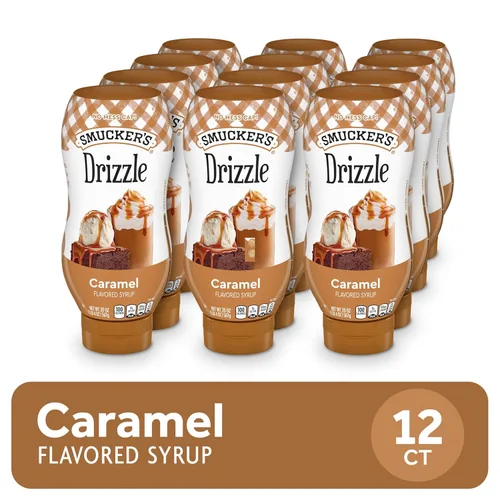 Miniatura 4 de Smucker's Drizzle - Jarabe con sabor a caramelo, 20 onzas, botellas exprimibles (paquete de 12)