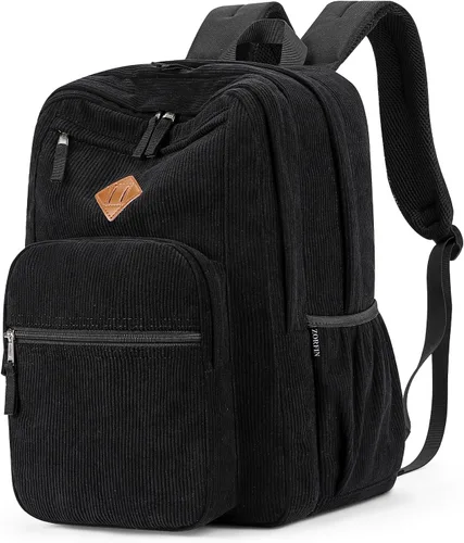Miniatura 18 de ZORFIN - Mochila de 26 litros para la escuela, universidad y viajes, impermeable, con 8 compartimentos, Verde militar, Moderno