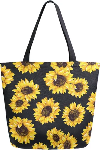 Miniatura 13 de Naanle Bolsa de lona de África grande para mujer, bolsa de hombro casual, bolsa de algodón para exteriores, reutilizable, multiusos, resistente