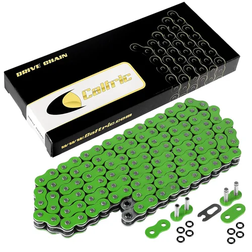Caltric Cadena de transmisión de junta tórica compatible con Polaris Scrambler 500 4X4 1997-2012 verde