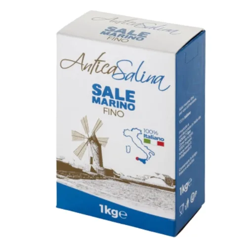 Miniatura 2 de Sal marina fina Antica Salina de Trapani, Sicilia Todo natural, gourmet, sin blanquear, Kosher 2.2 libras (2.2 lbs) Paquete de 4