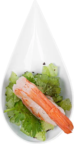 Miniatura 8 de Restaurantware Cucharas de lágrima de 4 x 2 pulgadas, 20 cucharas de aperitivo – Cucharas desechables de plástico blanco con sangría para bodas