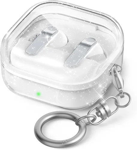 Miniatura 13 de AhaStyle Compatible con Samsung Galaxy Buds FE/S2 Pro/S2/Live Funda transparente [Anti-amarillamiento] (transparente)