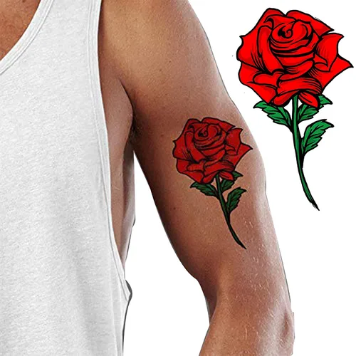 Miniatura 13 de 24 tatuajes temporales 3D de mariposa realistas monarca rojo, azul, amarillo, mariposas grandes para adultos, adolescentes, mujeres, niñas, niños