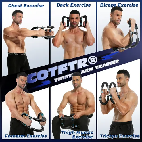 Miniatura 3 de Twister - Entrenador de brazo para hombre, equipo de entrenamiento de pecho ajustable para gimnasio en casa, constructor muscular y entrenamiento